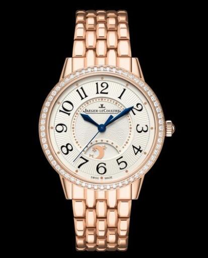 Jaeger-Lecoultre Rendez-Vous Night & Day Replica Watch Q3442120 Pink Gold - Diamonds - 34mm