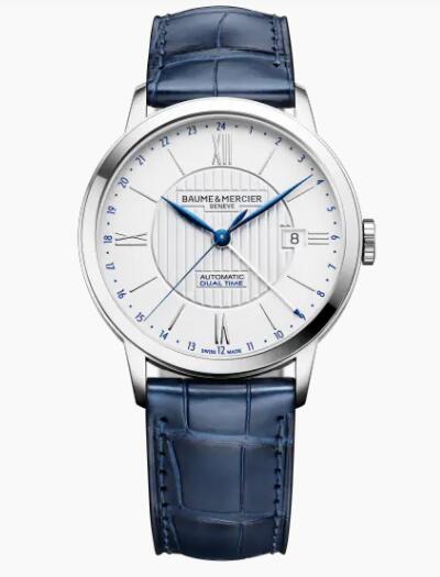 Replica Baume and Mercier Classima Dual Time 10272 Watch for Men
