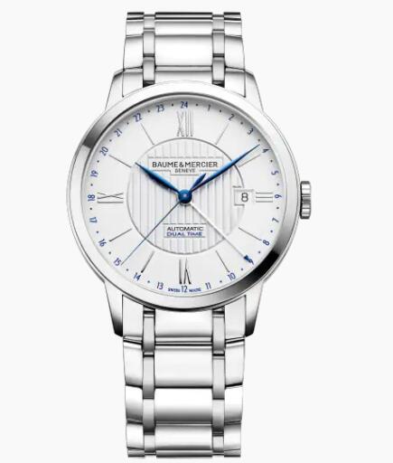 Replica Baume and Mercier Classima Dual Time 10273 Watch for Men