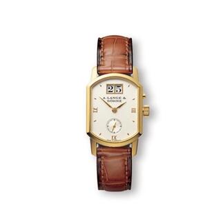 A Lange and Sohne Arkade Yellow Gold Champagne Replica Watch 103.021