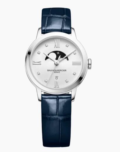 Replica Baume and Mercier Classima Moonphase 10329 Watch for Ladies
