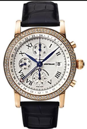 Copy Montblanc Star Gold Chronograph GMT Automatic Watch 103686