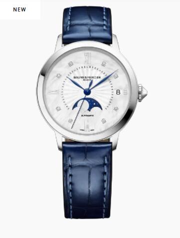 Replica Baume and Mercier Classima 10633 Moon Phase Watch for ladies