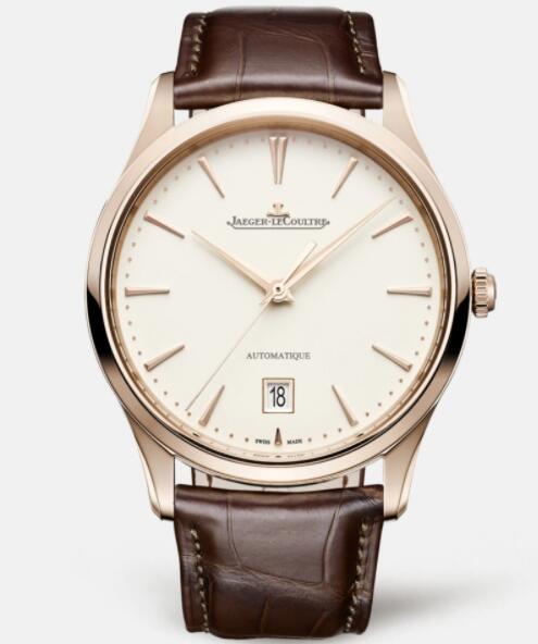 Replica Jaeger Lecoultre Master Ultra Thin Date 1232510 Pink Gold Men Watch Automatic self-winding