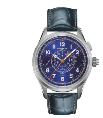 Montblanc 1858 Split-Second Chronograph Limited-Edition Blue Replica Watch 126006