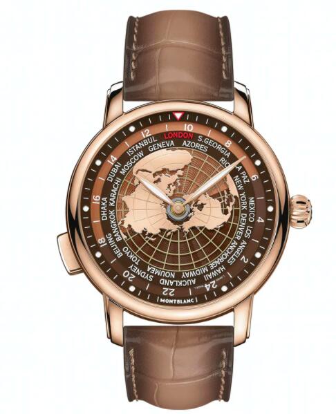 Montblanc Star Legacy Orbis Terrarum rose gold Replica Watch 126109