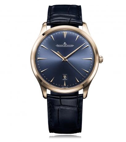 Jaeger-LeCoultre 128258S Master Ultra Thin Date Red Gold Bucherer Blue Replica Watch