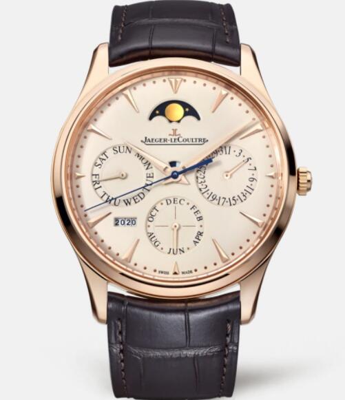 Replica Jaeger Lecoultre Master Ultra Thin Perpetual 1302520 Pink Gold Men Watch Automatic self-winding