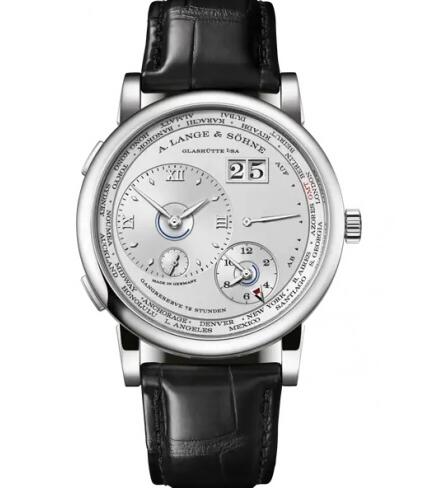 A. Lange & Söhne Lange 1 Timezone Platinum Silver Replica Watch 136.025