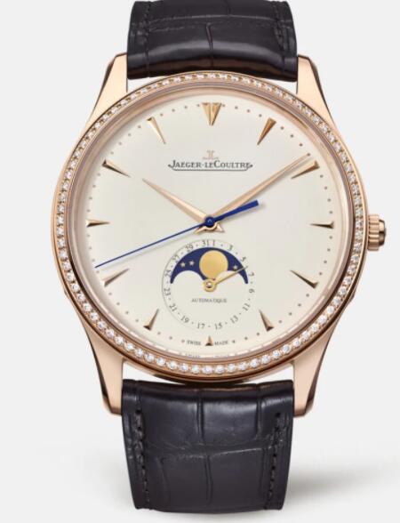 Replica Jaeger Lecoultre Master Ultra Thin Moon 1362501 Pink Gold Men Watch Automatic self-winding