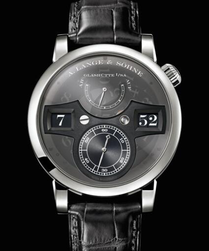 Replica A Lange Sohne Lange Zeitwerk 'Luminous' Watch Platinum 140.035