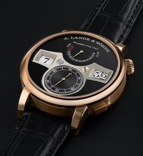 A. Lange & Söhne Zeitwerk Replica Watch 18k pink gold 142.031