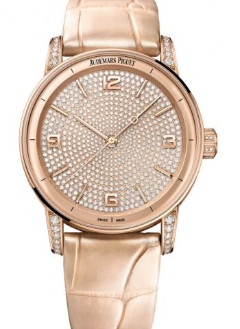 Audemars Piguet CODE 11.59 Automatic Pink Gold Diamond Replica Watch 15210OR.ZZ.D208CR.01