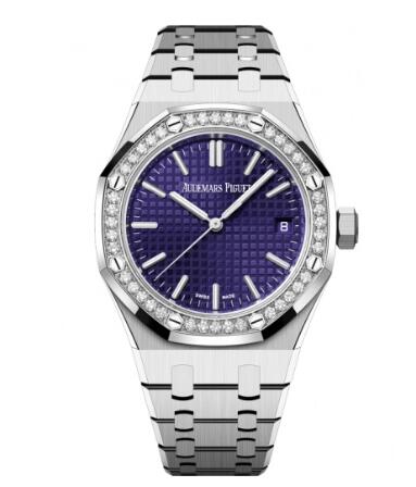 Audemars Piguet Royal Oak Selfwinding 37 White Gold Diamond Purple Replica Watch 15551BC.ZZ.1356BC.02