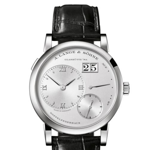 A Lange Sohne LANGE 1 Platinum with dial in rhodié Replica Watch 191.025