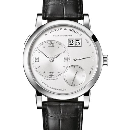 A Lange Sohne LANGE 1 White gold with dial in argenté Replica Watch 191.039