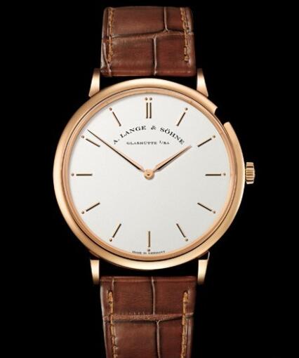 Replica A Lange Sohne Saxonia Plate Watch Pink gold 211.032