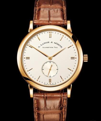 Replica A Lange Sohne Saxonia Watch Yellow Gold - Champagne Dial 215.021