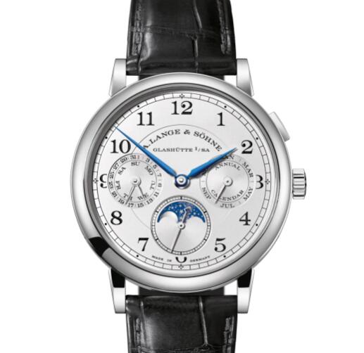A Lange Sohne 1815 ANNUAL CALENDAR Replica Watch White gold with dial in argenté 238.026