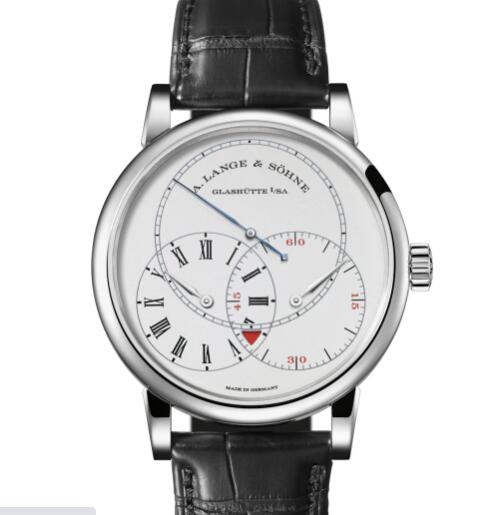 A Lange and Sohne Richard Lange Jumping Seconds Replica Watch Platinum with dial in rhodié 252.025