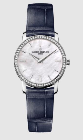 Vacheron Constantin Traditionnelle quartz 18K white gold Replica Watch 25558/000G-B157