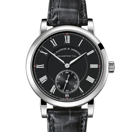 A Lange and Sohne Richard Lange "Pour le Mérite" Replica Watch White gold with dial in black 260.028