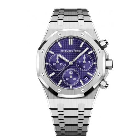 Audemars Piguet Royal Oak Chronograph 41 White Gold Purple Replica Watch 26240BC.OO.1320BC.01