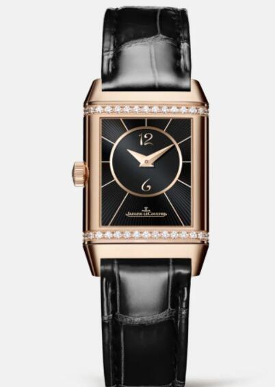 Jaeger Lecoultre Reverso Classic Small Duetto Pink Gold Ladies Manual-winding Replica Watch 2662430