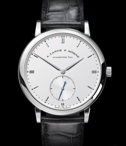 Replica A Lange Sohne Grande Saxonia Automatique Watch White Gold - Silvered Dial 307.026