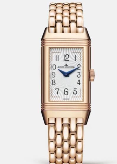 Jaeger Lecoultre Reverso One Duetto Moon Manual-winding Pink Gold Ladies Replica Watch 3352120