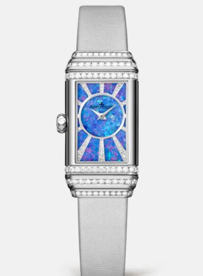 Jaeger Lecoultre Reverso One Duetto Jewellery Manual-winding White Gold Ladies Replica Watch 3363402