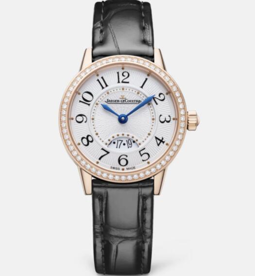 Jaeger Lecoultre Rendez Vous Date Small Quartz Pink Gold Ladies Replica Watch 3402530