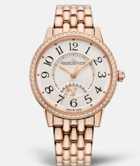Jaeger Lecoultre Rendez Vous Night & Day Medium Automatic self-winding Pink Gold Ladies Replica Watch 3442130