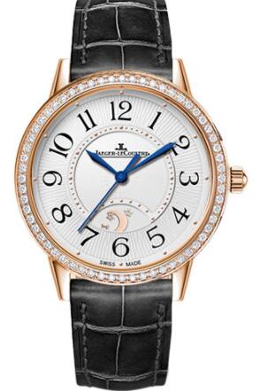 Jaeger-LeCoultre Rendez-Vous Night & Day Large - Pink Gold Case - Silvered Grey Dial Replica Watch 3612421