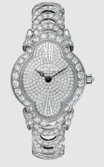 Replica Vacheron Constantin Heures Creatives Heure Romantique 18K white gold Watch 37640/F02G-B021