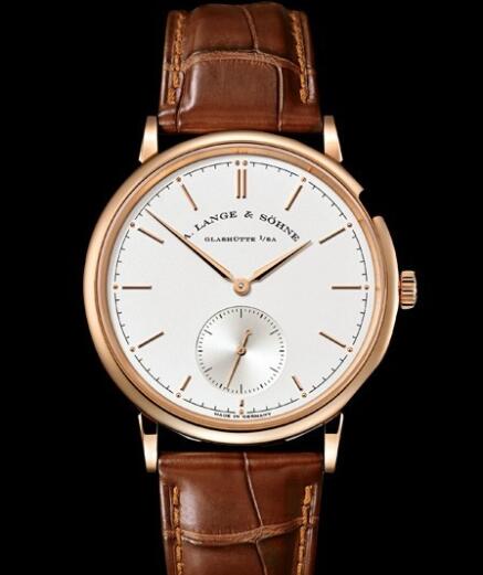 Replica A Lange Sohne Saxonia Automatique Watch Pink gold 380.032