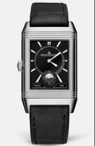 Jaeger Lecoultre Reverso Classic Large Duoface Small Seconds Stainless Steel Men Manual-winding Replica Watch 3848420