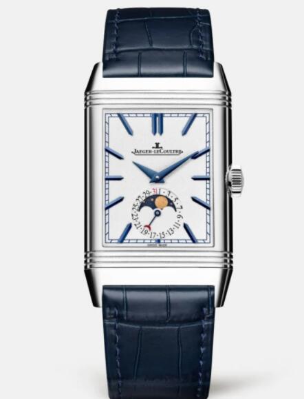 Jaeger Lecoultre Reverso Tribute Moon Manual-winding Stainless Steel Men Replica Watch 3958420