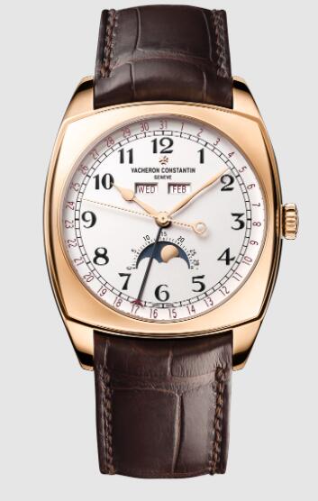 Replica Vacheron Constantin Harmony complete calendar 18K 5N pink gold Watch 4000S/000R-B123