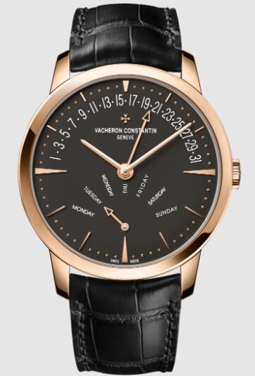 Vacheron Constantin Patrimony retrograde day-date 18K 5N pink gold 4000U/000R-B111 Replica Watch