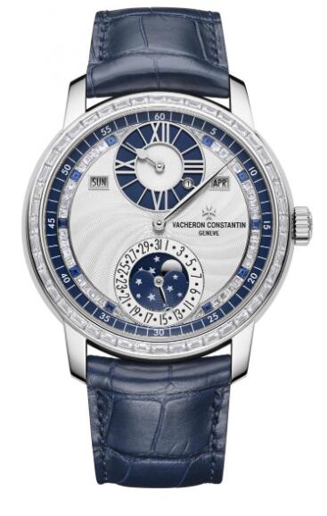 Vacheron Constantin Les Cabinotiers Regulator Perpetual Calendar – Moonlight Jewellery Sapphire Replica Watch 4007C/000G-B709
