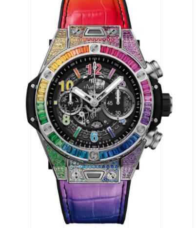 Hublot Big Bang Unico Titanium Rainbow 45 mm Replica Watch 411.NX.1117.LR.0999