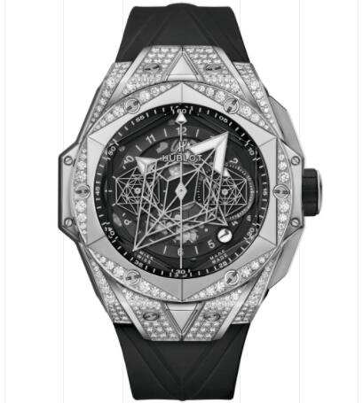 Hublot Big Bang Sang Bleu II Titanium Pavé 45 mm Replica Watch 418.NX.1107.RX.1604.MXM20