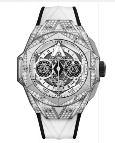 Hublot Big Bang Sang Bleu II Titanium White Pavé 45 mm Replica Watch 418.NX.2001.RX.1604.MXM20