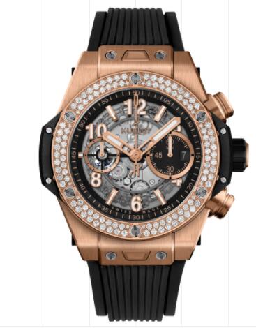 Hublot Big Bang Unico King Gold Diamonds 44 mm Replica Watch 421.OX.1180.RX.1104