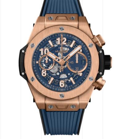 Hublot Big Bang Unico King Gold Blue 44 mm Replica Watch 421.OX.5180.RX