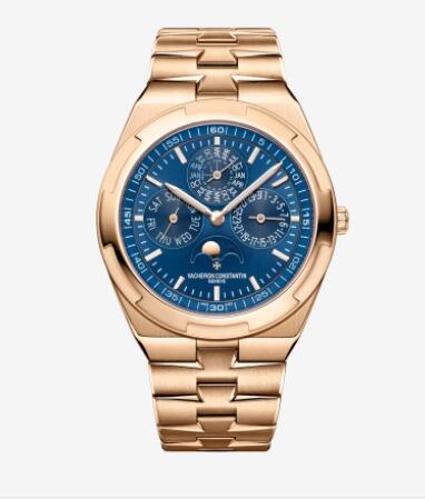 Vacheron Constantin Overseas perpetual calendar ultra-thin 18K 5N pink gold Replica Watch 4300V/120R-B509