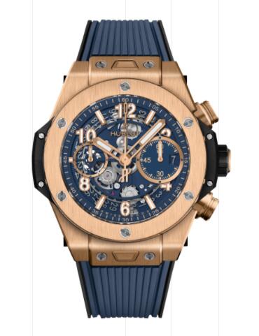 Hublot Big Bang Unico King Gold Blue 42 mm Replica Watch 441.OX.5181.RX