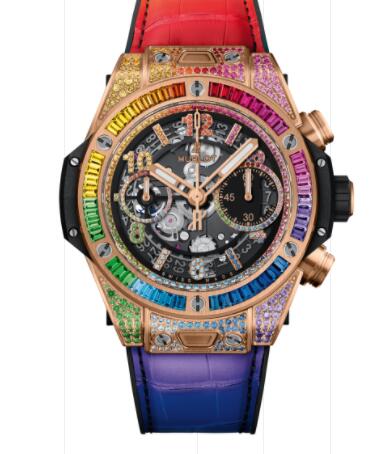 Hublot Big Bang Unico King Gold Rainbow 42 mm Replica Watch 441.OX.9910.LR.0999