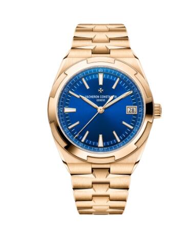 Vacheron Constantin Overseas Date Pink Gold Blue Replica Watch 4520V/210R-B705